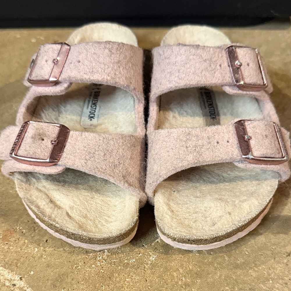 Birkenstock Kids Pink Slippers